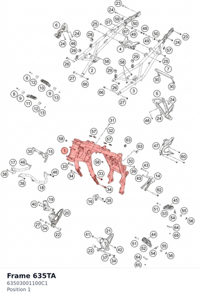 Diagram preview: Frame 635TA (63503001100C1)
