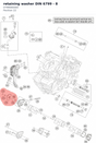 Diagram preview: retaining washer DIN 6799 - 8 (0799080000)