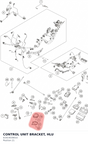 Diagram preview: CONTROL UNIT BRACKET, HLU (61914039010)