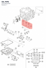 Diagram preview: OIL PIPE (C63538035000)