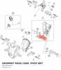 Diagram preview: GROMMET MASK CARR. PIVOT BKT (90114064011)