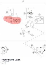 Diagram preview: FRONT BRAKE LEVER (27013102000)