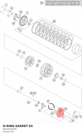 Diagram preview: O-RING GASKET 03 (60032065000)