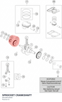 Diagram preview: SPROCKET CRANKSHAFT (90236014000)