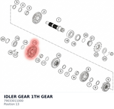 Diagram preview: IDLER GEAR 1TH GEAR (79033011000)