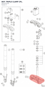 Diagram preview: BOT. TRIPLE CLAMP CPL. (90101032100)