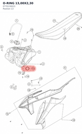 Diagram preview: O-RING 13,00X2,30 (0770130023)