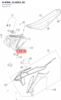 Diagram preview: O-RING 13,00X2,30 (0770130023)
