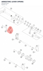 Diagram preview: ARRESTING LEVER SPRING (60034023200)