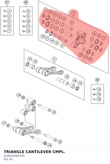 Diagram preview: TRIANGLE CANTILEVER CMPL. (A38004080344)