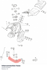 Diagram preview: Interconnection hose (C63507016000)