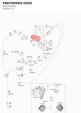 Diagram preview: PREFORMED HOSE (60415020000)