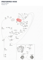 Diagram preview: PREFORMED HOSE (60415020000)