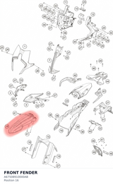 Diagram preview: FRONT FENDER (A67508910000AB)