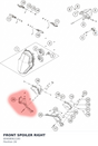 Diagram preview: FRONT SPOILER RIGHT (60408061100)