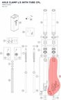 Diagram preview: AXLE CLAMP L/S WITH TUBE CPL. (48601318S1)