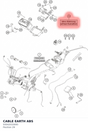 Diagram preview: CABLE EARTH ABS (93042033000)