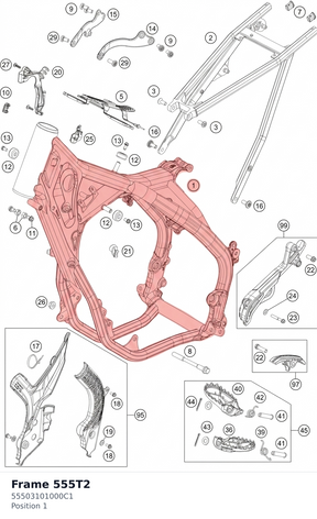 Diagram preview: Frame 555T2 (55503101000C1)
