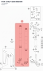 Diagram preview: Fork Enduro 350/450/500 (14158S6901)