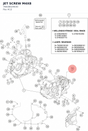 Diagram preview: JET SCREW M4X8 (76638029030)