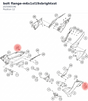 Diagram preview: bolt flange-m6x1xl19xbrightxst (J025060196)