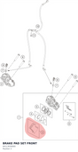Diagram preview: BRAKE PAD SET FRONT (64113030000)