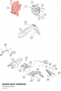 Diagram preview: HEADLIGHT SHROUD (76908001000EB)