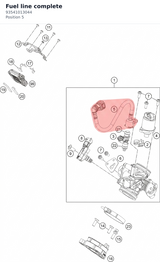 Diagram preview: Fuel line complete (93541013044)