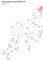 Diagram preview: Round head screw M8x35 TX (A65301008035)