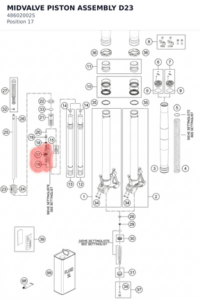 Diagram preview: MIDVALVE PISTON ASSEMBLY D23 (48602002S)