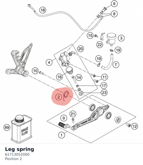 Diagram preview: Leg spring (61713052000)