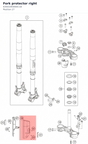 Diagram preview: Fork protector right (63501093000C1B)