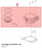 Diagram preview: Cyclinder and Piston cpl. (79430138100)