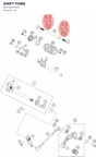 Diagram preview: SHIFT FORK (90234002000)