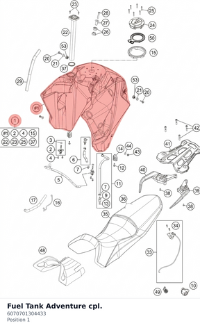 Diagram preview: Fuel Tank Adventure cpl. (6070701304433)