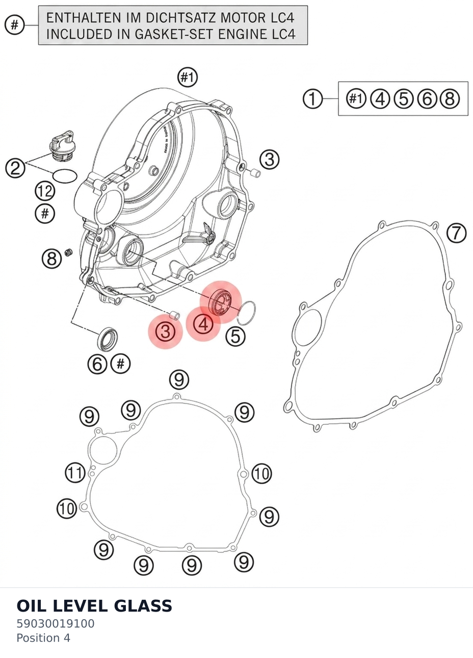 Diagram preview: OIL LEVEL GLASS (59030019100)