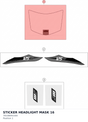 Diagram preview: STICKER HEADLIGHT MASK 16 (78108091500)