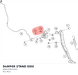 Diagram preview: DAMPER STAND SIDE (A60103025050)