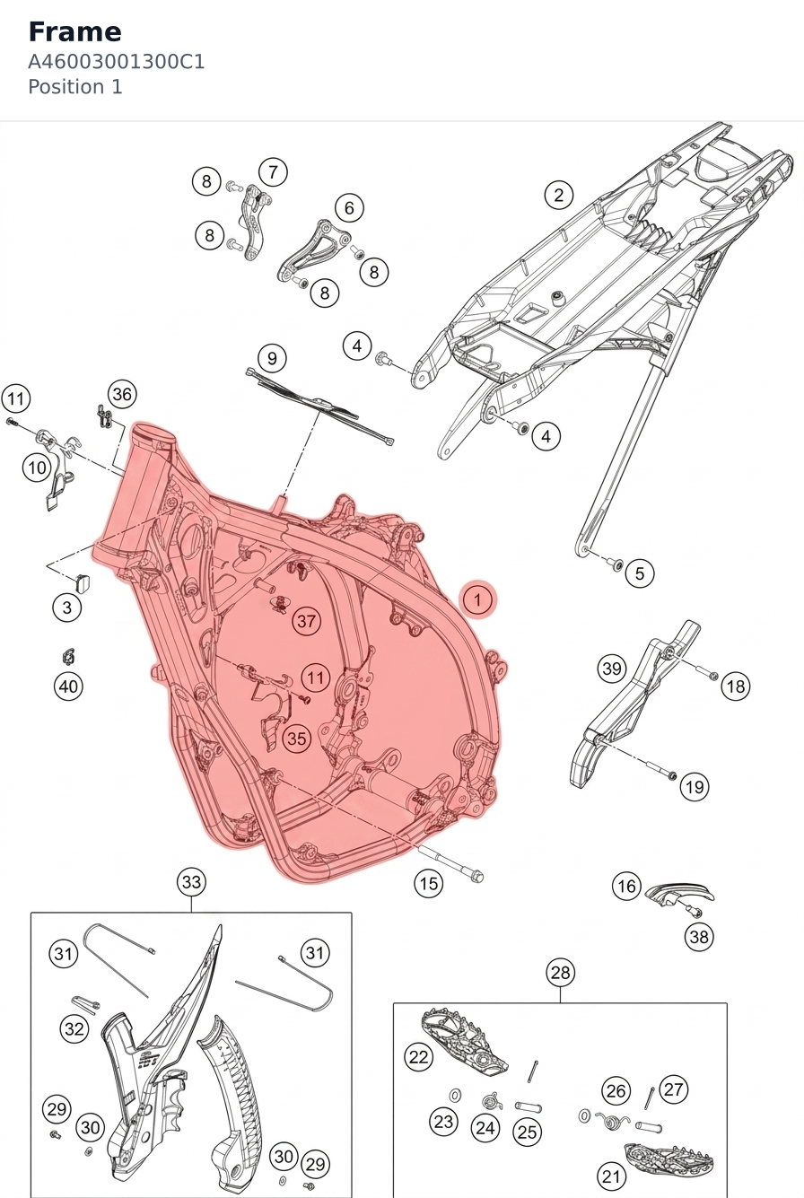 Diagram preview: Frame (A46003001300C1)
