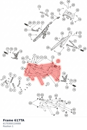 Diagram preview: Frame 617TA (61703001100EB)