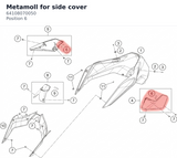 Diagram preview: Metamoll for side cover (64108070050)