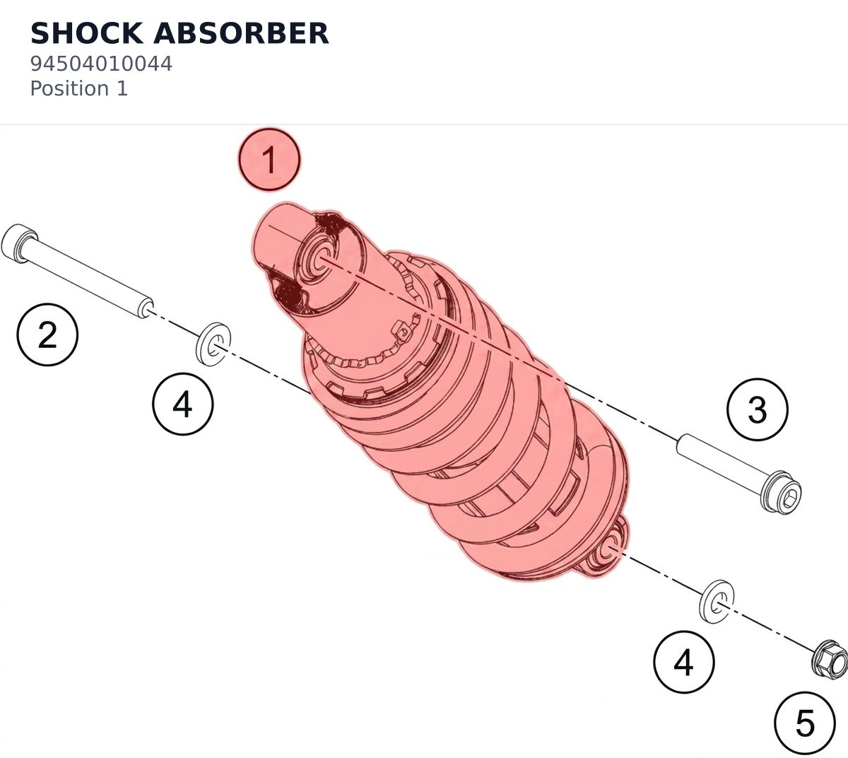 Diagram preview: SHOCK ABSORBER (94504010044)