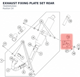 Diagram preview: EXHAUST FIXING PLATE SET REAR (76405052044)
