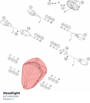 Diagram preview: Headlight (63714001000)