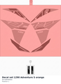 Diagram preview: Decal set 1290 Adventure S orange (60708099000)
