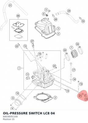 Diagram preview: OIL-PRESSURE SWITCH LC8 04 (60038091100)