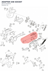 Diagram preview: ADAPTER USB SOCKET (A61211043030)