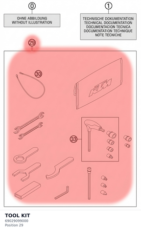 Diagram preview: TOOL KIT (69029099000)