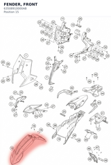Diagram preview: FENDER, FRONT (63508910000AB)