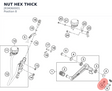 Diagram preview: NUT HEX THICK (J934060001)